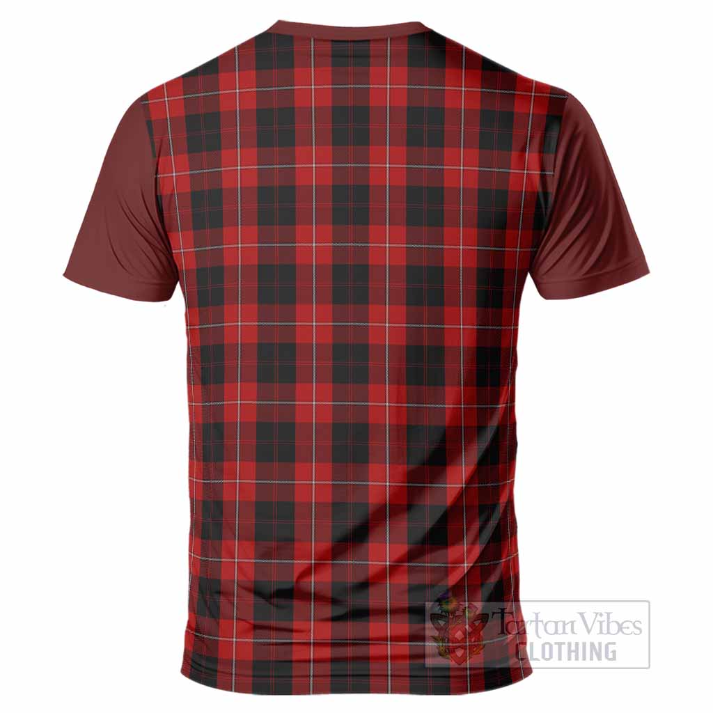 Cunningham Tartan Accent T-Shirt with Family Crest