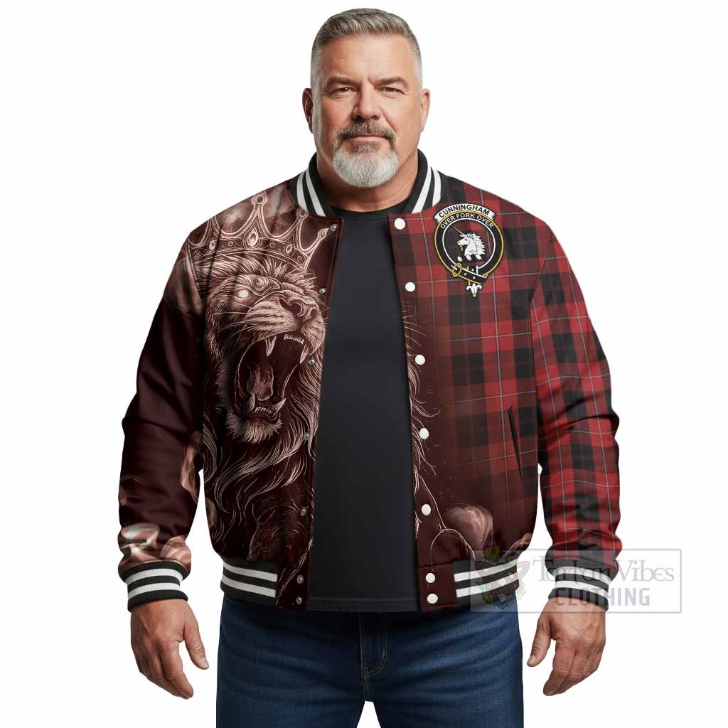 Cunningham Tartan Baseball Jacket Roaring Lion Heritage