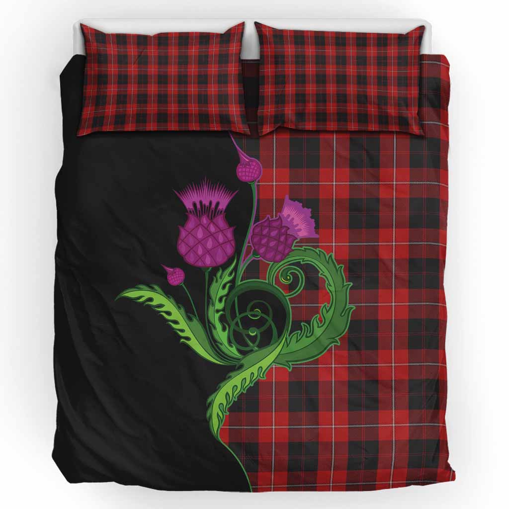 Cunningham Tartan Bedding Set Traditional Scottish Thistle UK Bedding Set UK King 91*87 inch - Tartan Vibes Clothing