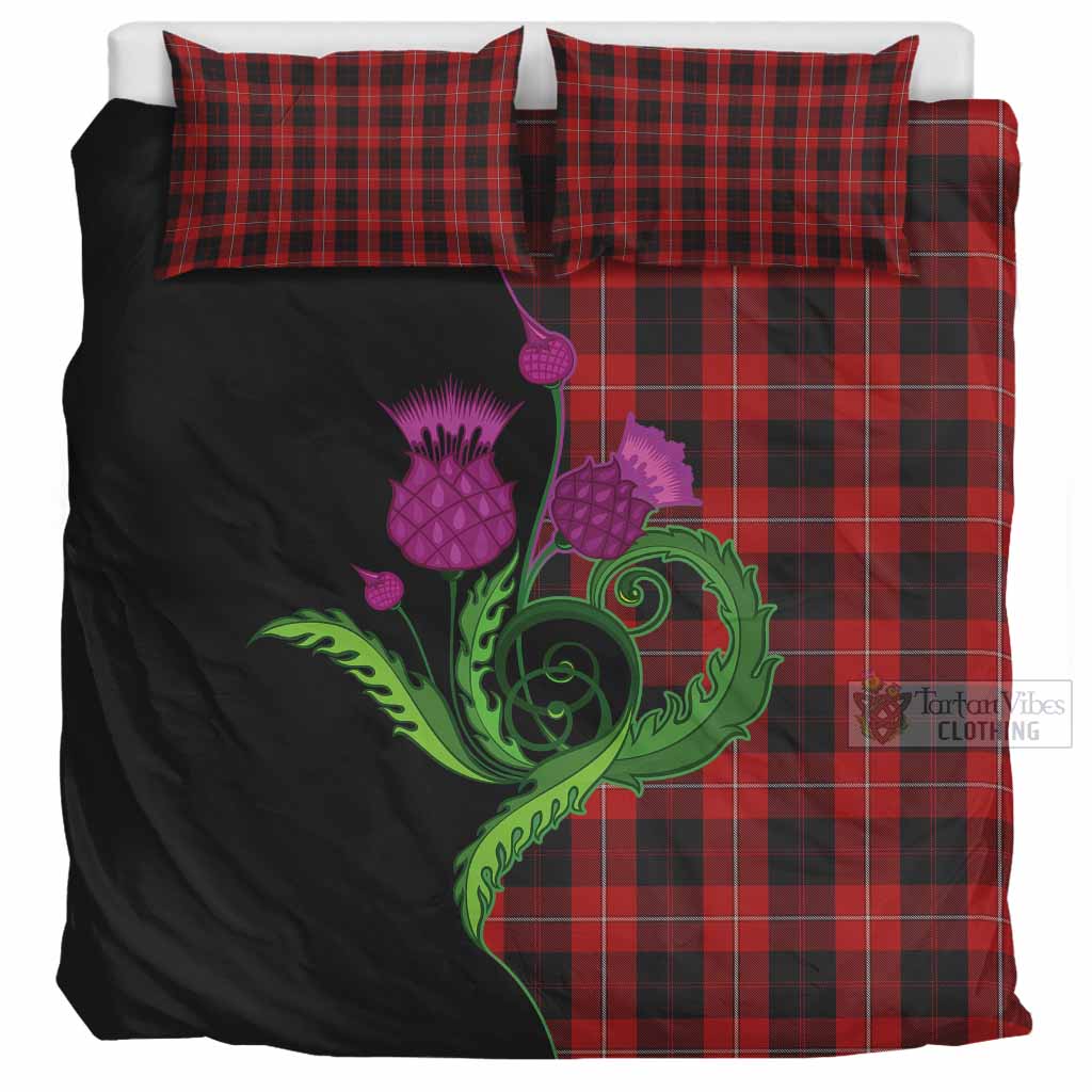 Cunningham Tartan Bedding Set Traditional Scottish Thistle UK Bedding Set UK Super King 104*94 inch - Tartan Vibes Clothing