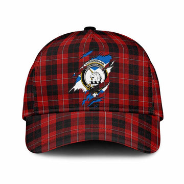Cunningham Tartan Classic Cap with Family Crest In Me Style