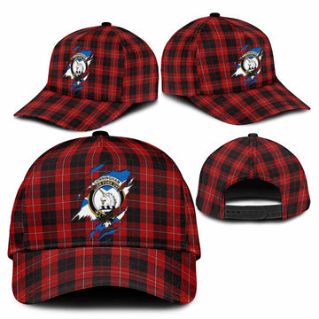 Cunningham Tartan Classic Cap with Family Crest In Me Style