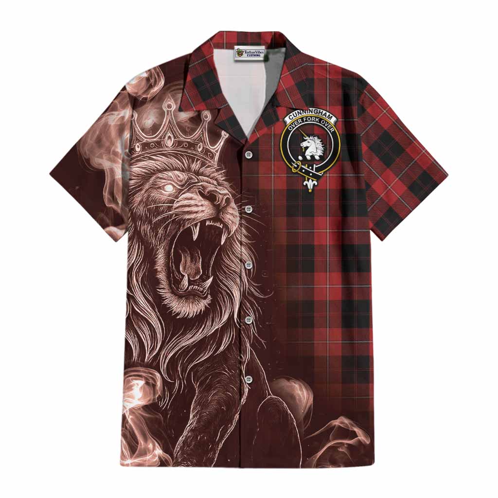 Cunningham Tartan Cotton Hawaiian Shirt Roaring Lion Heritage