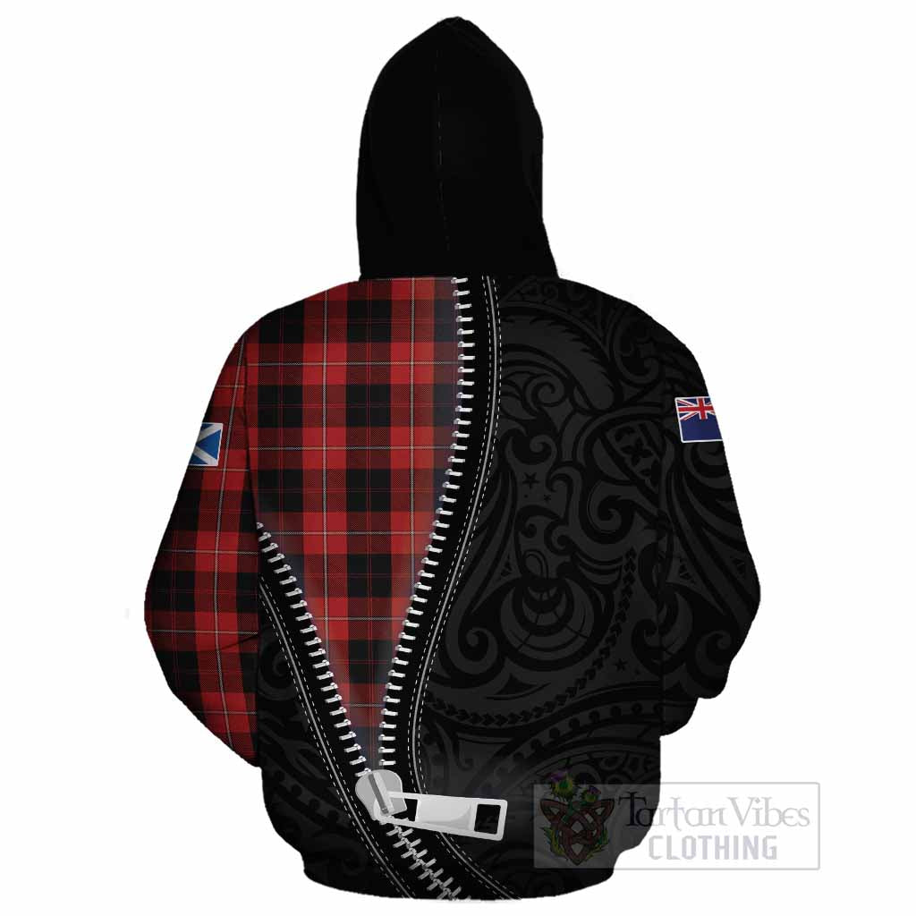 Cunningham Tartan Cotton Hoodie New Zealand Pattern Unique Zipper Stylized