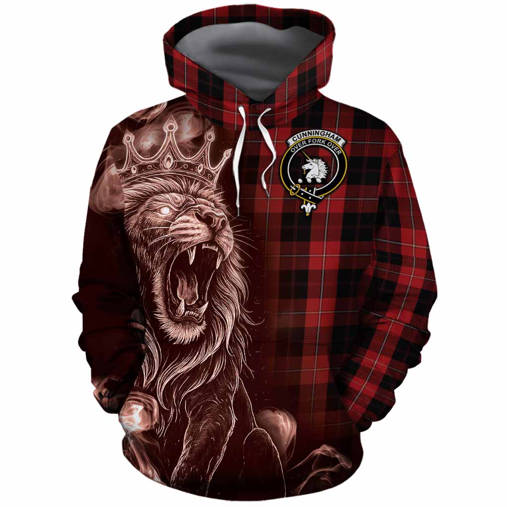 Cunningham Tartan Cotton Hoodie Roaring Lion Heritage