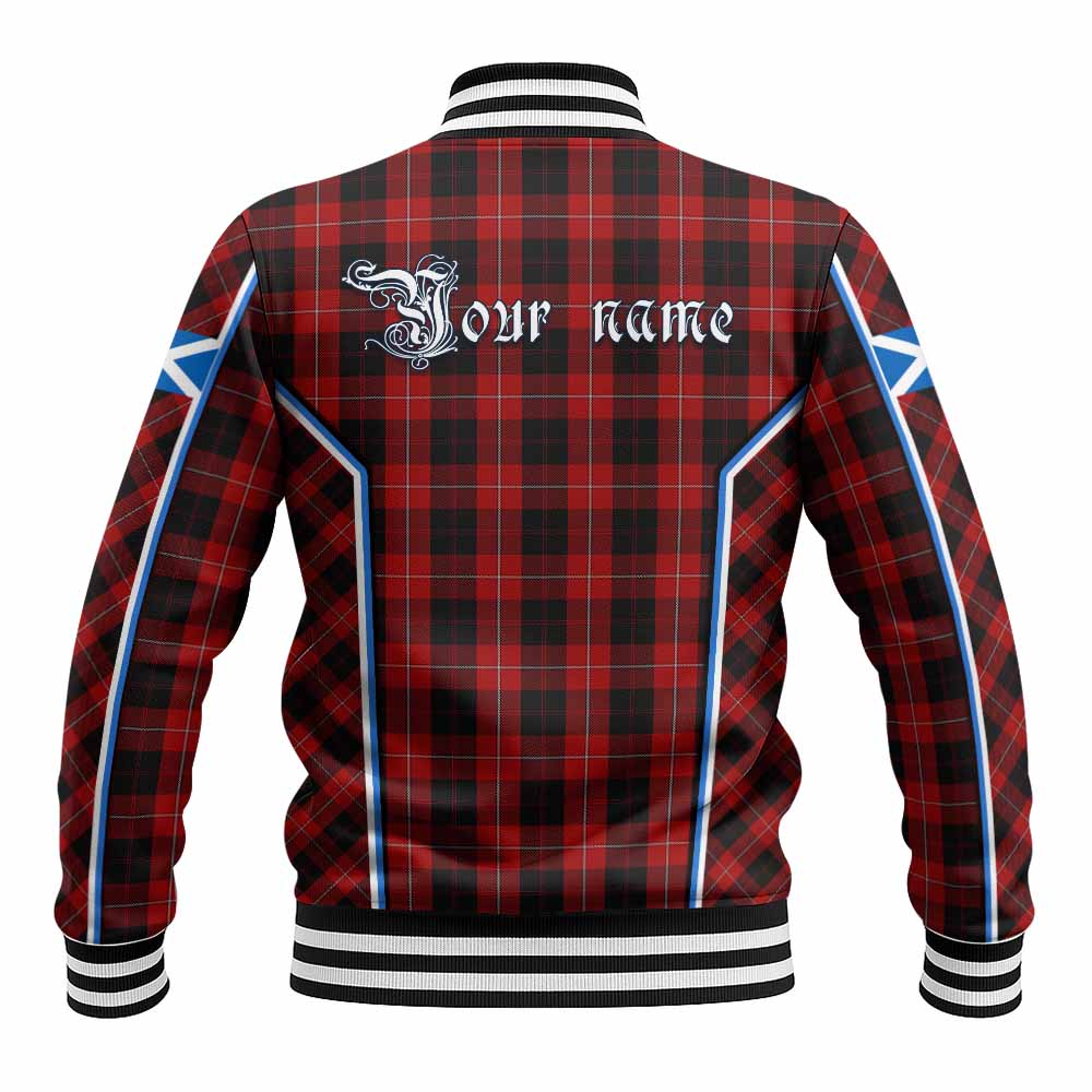 Cunningham Tartan Crest Baseball Jacket Scotland Coat of Arm Flag Style - Tartan Vibes Clothing