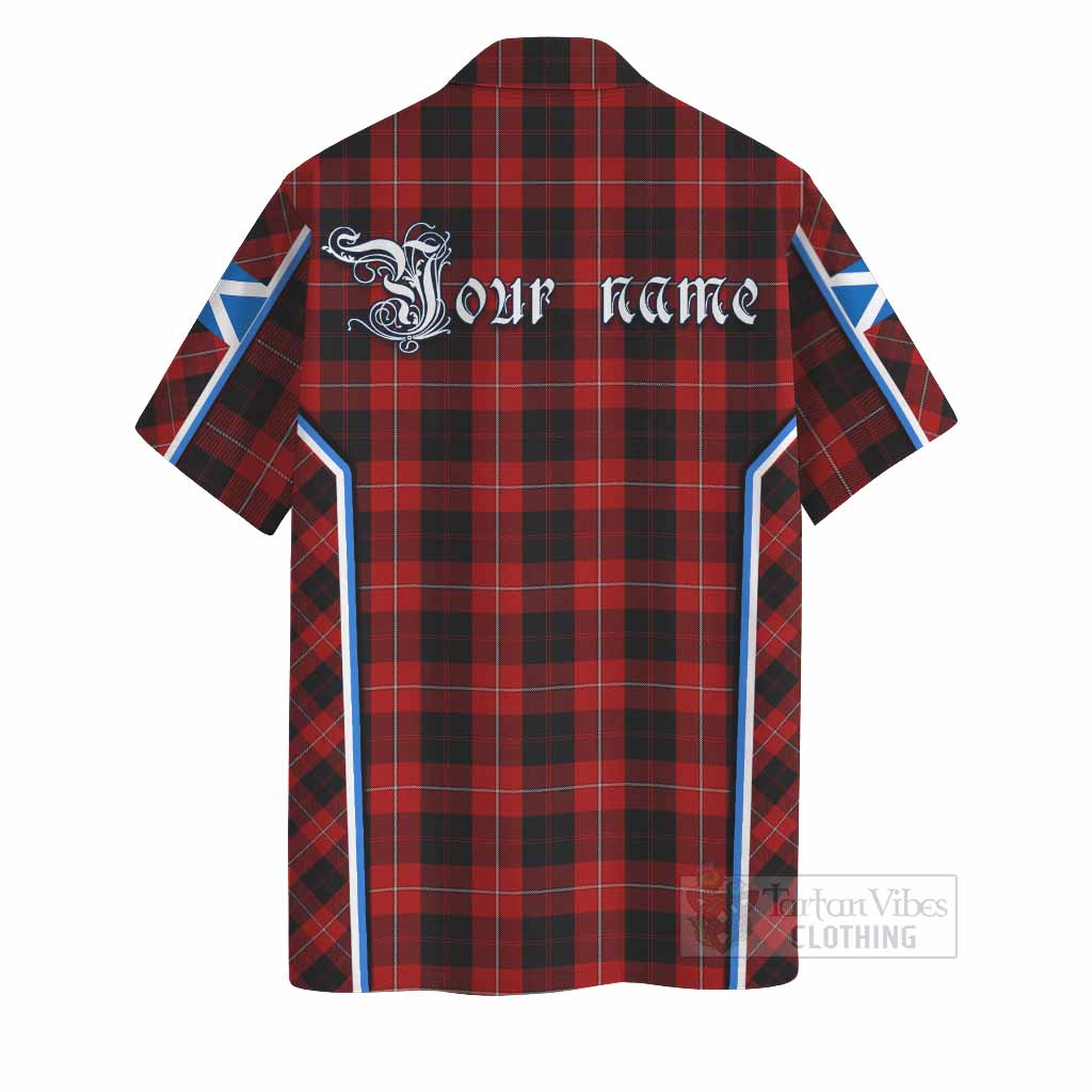 Cunningham Tartan Crest Hawaiian Shirt Scotland Coat of Arm Flag Style - Tartan Vibes Clothing