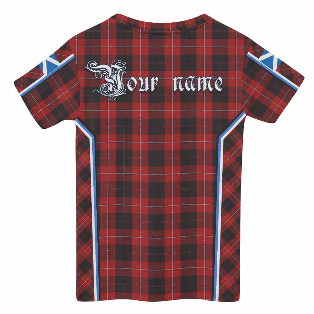 Cunningham Tartan Crest Kid T-shirt Scotland Coat of Arm Flag Style - Tartan Vibes Clothing