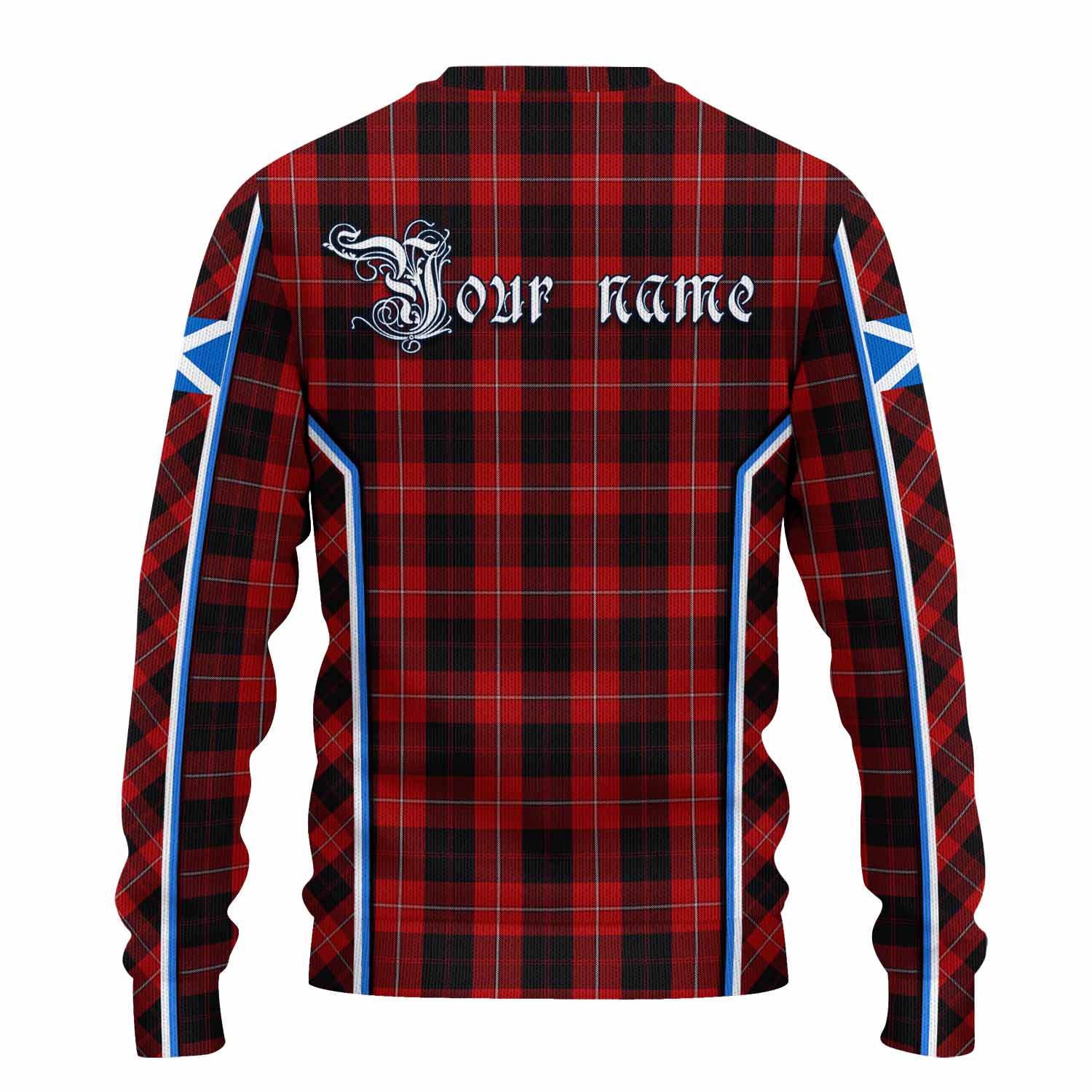 Cunningham Tartan Crest Knitted Sweater Scotland Coat of Arm Flag Style - Tartan Vibes Clothing