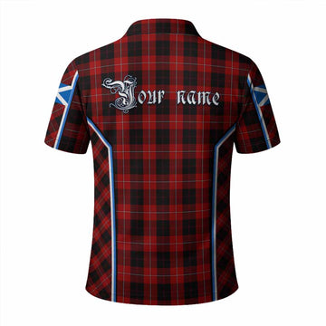 Cunningham Tartan Crest Polo Shirt Scotland Coat of Arm Flag Style - Tartan Vibes Clothing