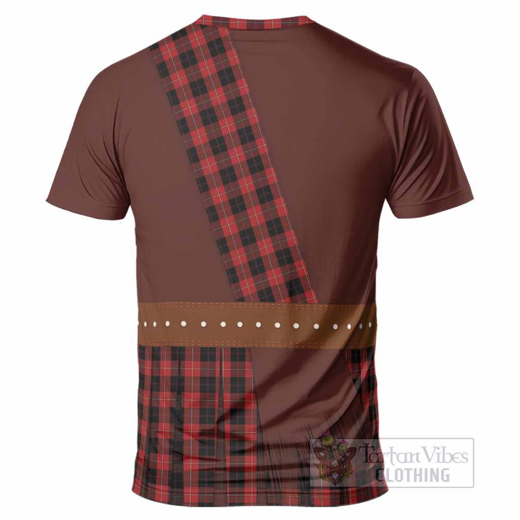 Cunningham Tartan Crest T-Shirt Kilt Costume Style