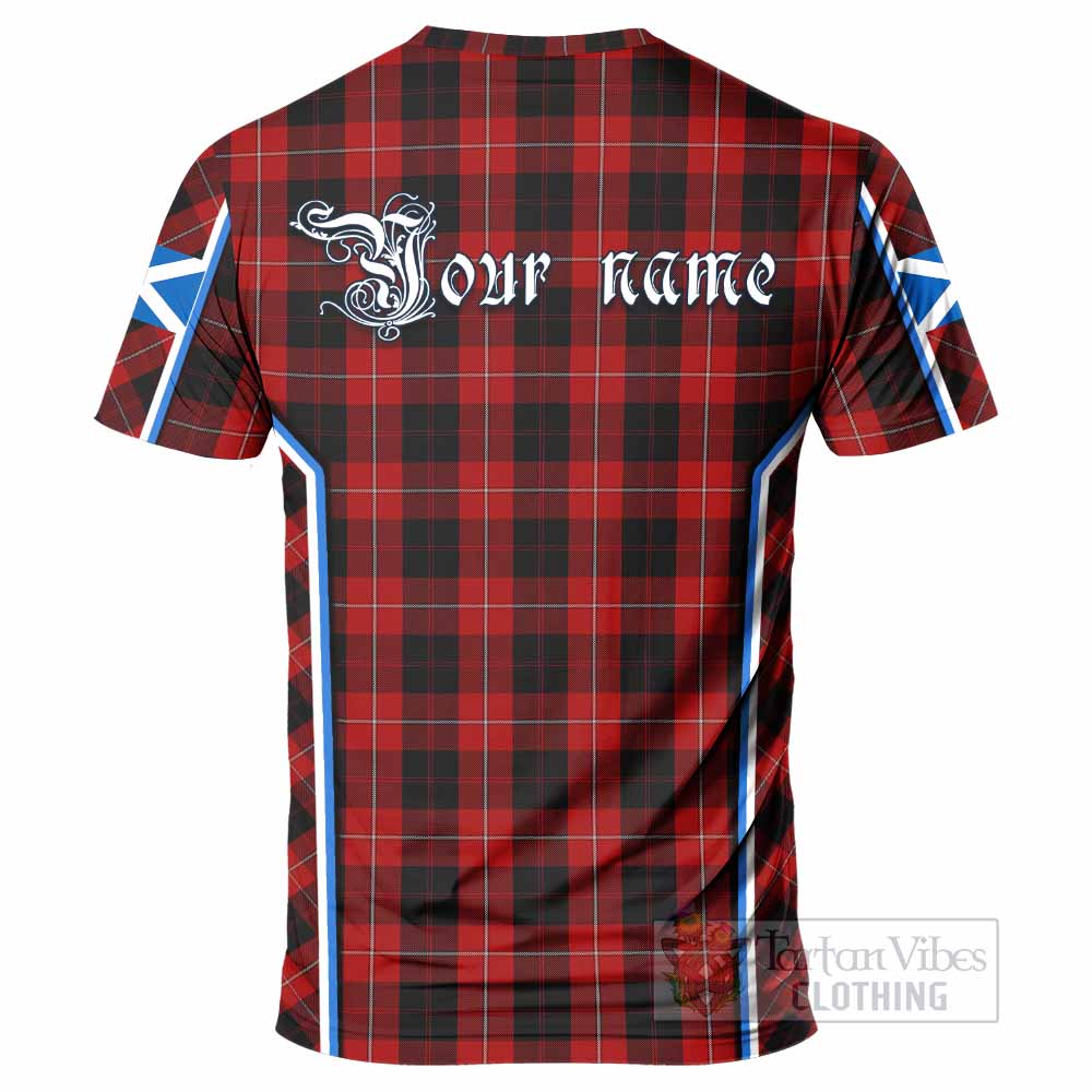 Cunningham Tartan Crest T-shirt Scotland Coat of Arm Flag Style - Tartan Vibes Clothing
