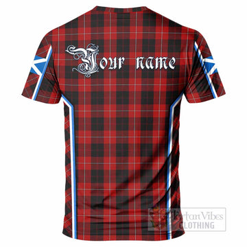Cunningham Tartan Crest T-shirt Scotland Coat of Arm Flag Style - Tartan Vibes Clothing