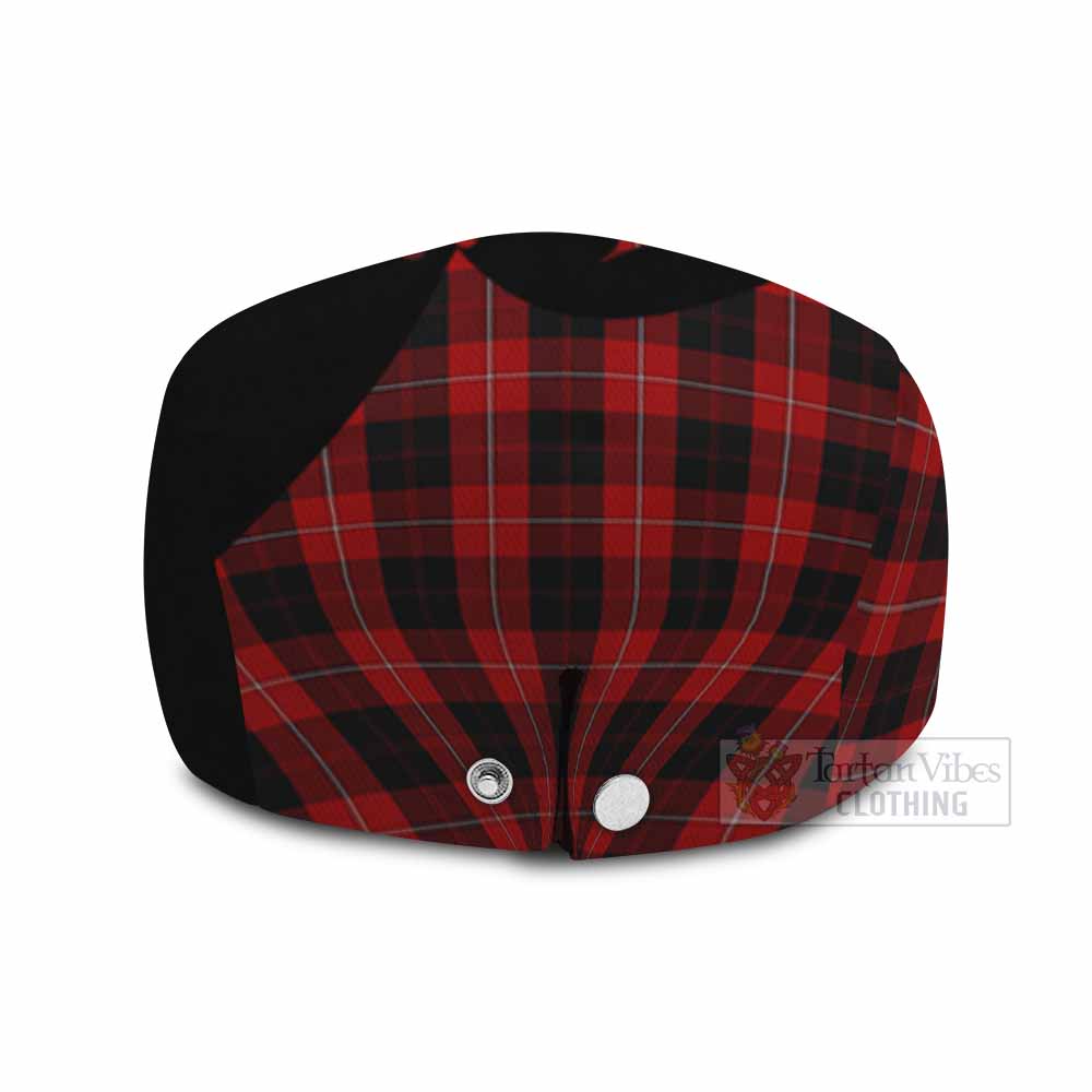 Cunningham Tartan Family Crest Flat Cap, Jeff Cap Scotland Thistle Floral
