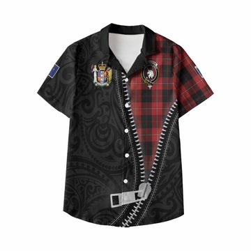 Cunningham Tartan Kid Hawaiian Shirt New Zealand Pattern Unique Zipper Stylized