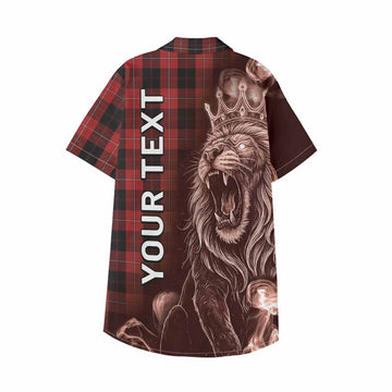Cunningham Tartan Kid Hawaiian Shirt Roaring Lion Heritage