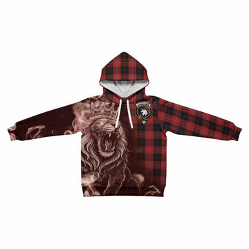 Cunningham Tartan Kid Hoodie Roaring Lion Heritage