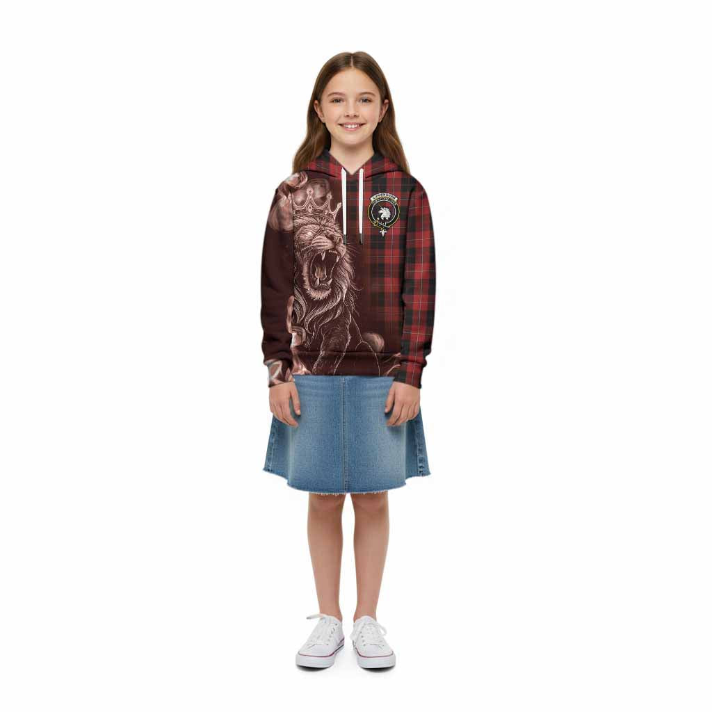 Cunningham Tartan Kid Hoodie Roaring Lion Heritage