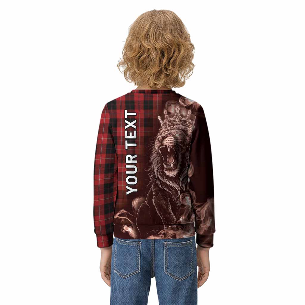 Cunningham Tartan Kid Knitted Sweatshirt Roaring Lion Heritage