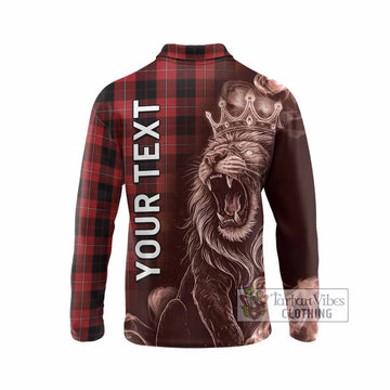 Cunningham Tartan Long Sleeve Polo Shirt Roaring Lion Heritage