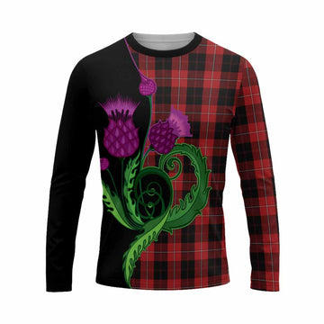 Cunningham Tartan Long Sleeve T-Shirt Traditional Scottish Thistle