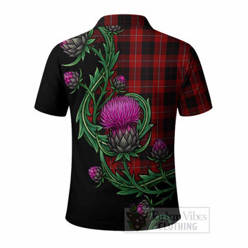 Cunningham Tartan Polo Shirt Resilient Scottish Thistle