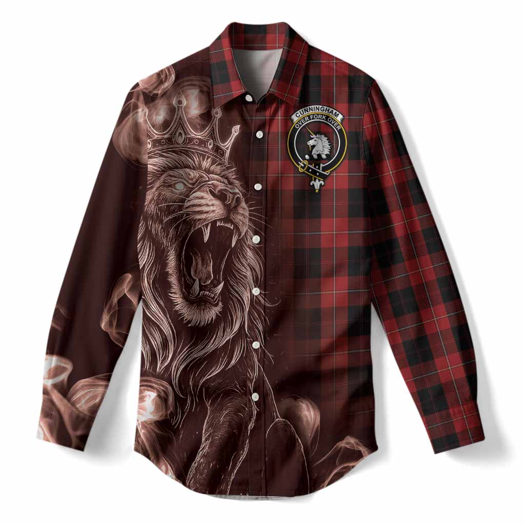 Cunningham Tartan Women Casual Shirt Roaring Lion Heritage