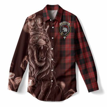 Cunningham Tartan Women Casual Shirt Roaring Lion Heritage