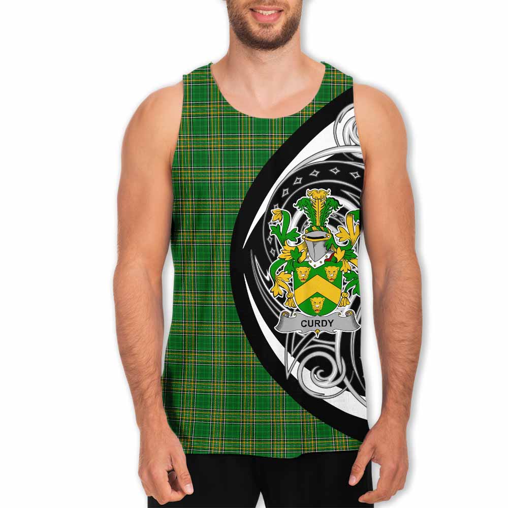 Tartan Vibes Clothing Curdy Irish Clan Men's Tank Top Celtic Circle Style