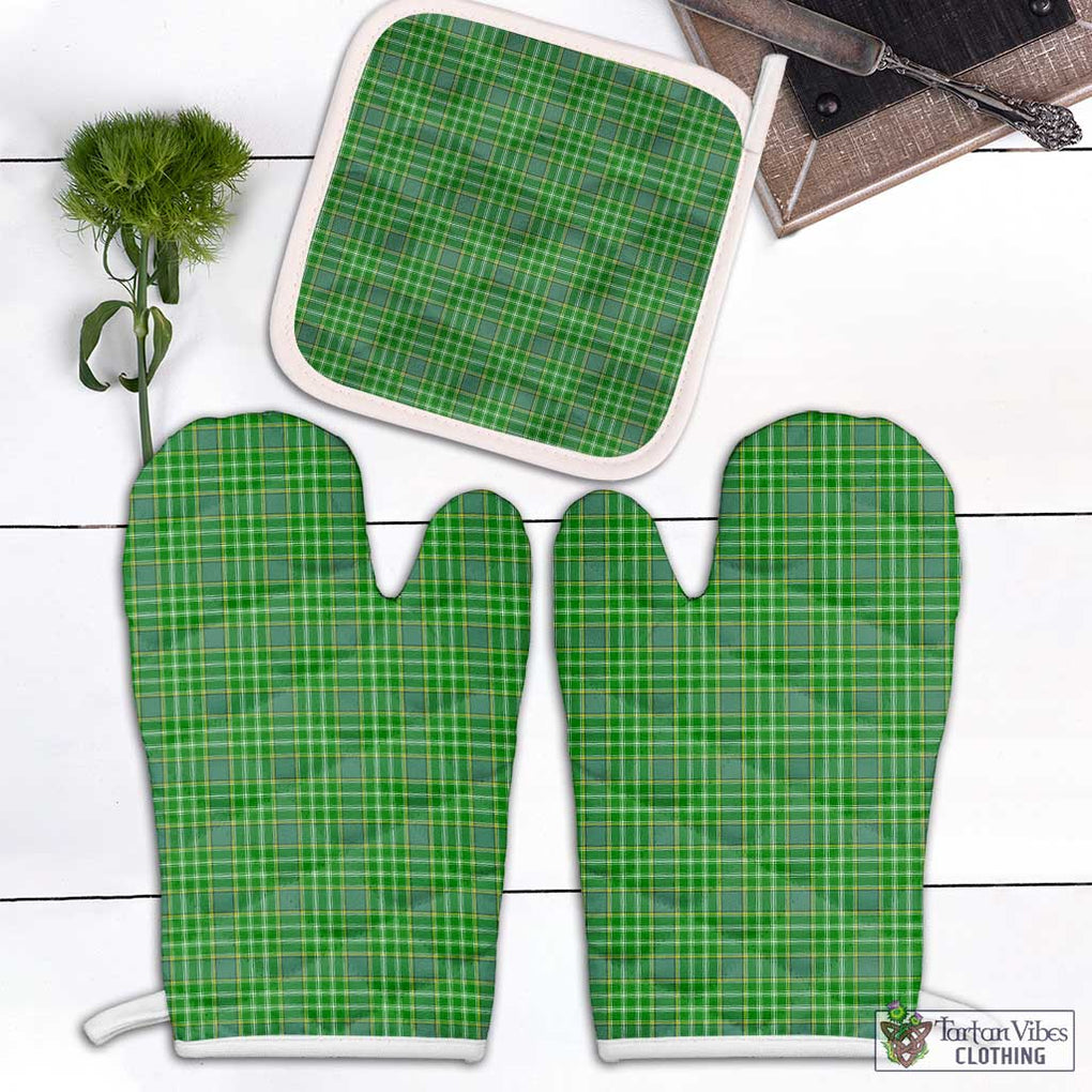 Currie Tartan Combo Oven Mitt & Pot-Holder Combo 2 Oven Mitt & 1 Pot-Holder Black - Tartan Vibes Clothing