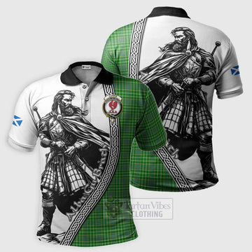 Currie Tartan Clan Crest Polo Shirt with Highlander Warrior Celtic Style Kid - Tartan Vibes Clothing