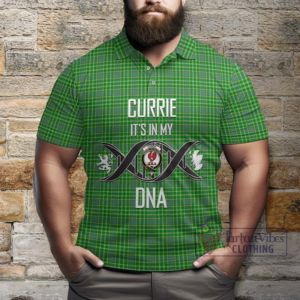 Currie Tartan Polo Shirt with Family Crest DNA In Me Style Kid - Tartan Vibes Clothing