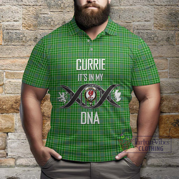 Currie Tartan Polo Shirt with Family Crest DNA In Me Style Kid - Tartan Vibes Clothing