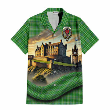 Currie Tartan Family Crest Hawaiian Shirt with Scottish Ancient Castle Style Kid - Tartan Vibes Clothing