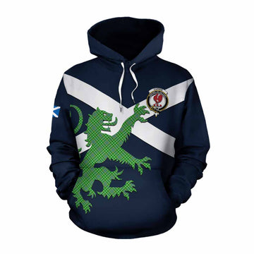 Currie Tartan Lion Rampant Cotton Hoodie Proudly Display Your Heritage with Alba Gu Brath and Clan Name Pullover Hoodie XS - Tartan Vibes Clothing