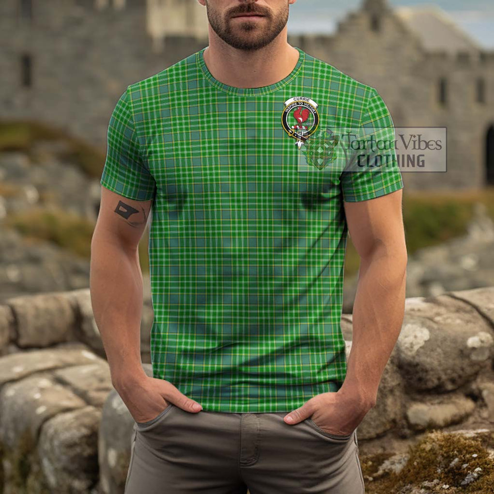 Currie Tartan Cotton T-Shirt with Family Crest Kid's Shirt - Tartan Vibes Clothing
