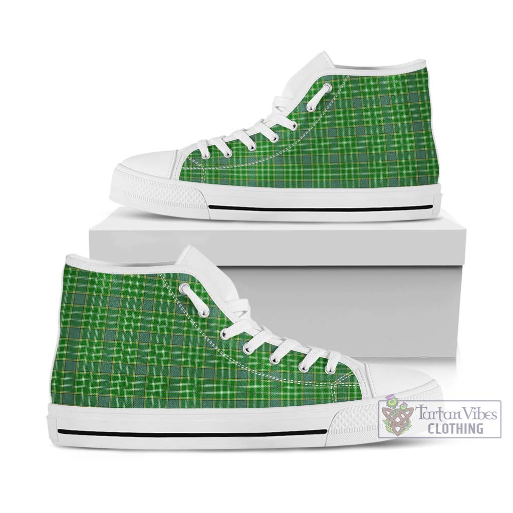 Currie Tartan High Top Shoes Kid High Top - White Sole - Tartan Vibes Clothing