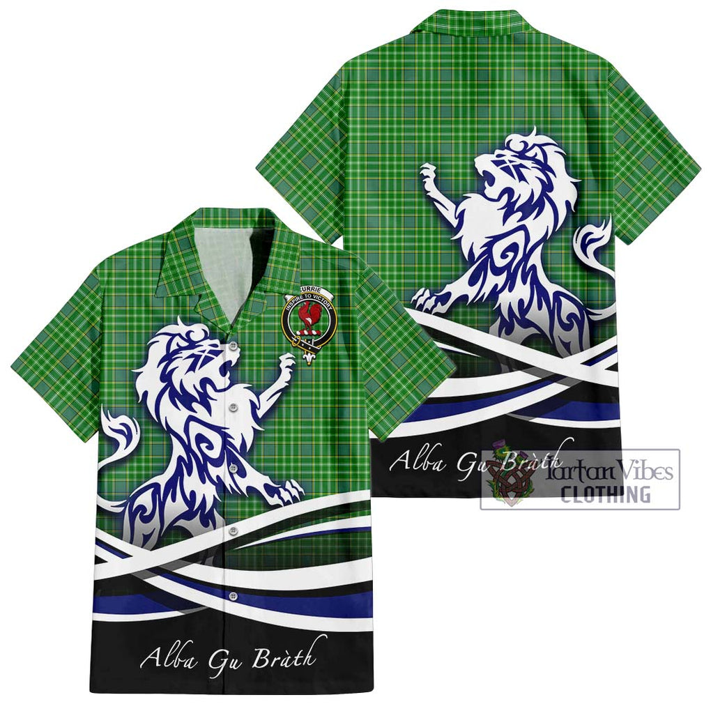 Currie Tartan Hawaiian Shirt with Alba Gu Brath Regal Lion Emblem Kid - Tartan Vibes Clothing