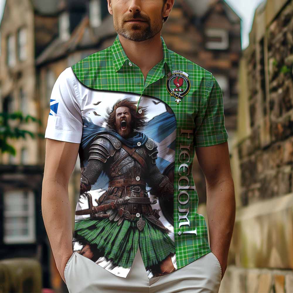 Currie Crest Tartan Hawaiian Shirt Inspired by the Freedom of Scottish Warrior Kid - Tartan Vibes Clothing
