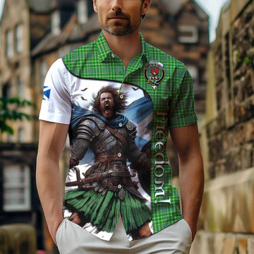 Currie Crest Tartan Hawaiian Shirt Inspired by the Freedom of Scottish Warrior Kid - Tartan Vibes Clothing