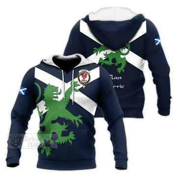 Currie Tartan Lion Rampant Knitted Hoodie Proudly Display Your Heritage with Alba Gu Brath and Clan Name Unisex Knitted Pullover Hoodie - Tartan Vibes Clothing
