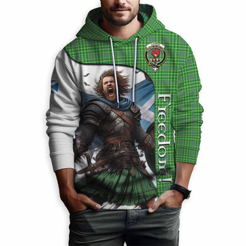 Currie Crest Tartan Hoodie Inspired by the Freedom of Scottish Warrior Pullover Hoodie - Tartan Vibes Clothing