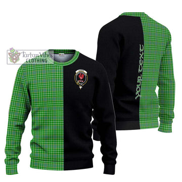 Currie Tartan Ugly Sweater with Family Crest and Half Of Me Style Unisex - Tartan Vibes Clothing