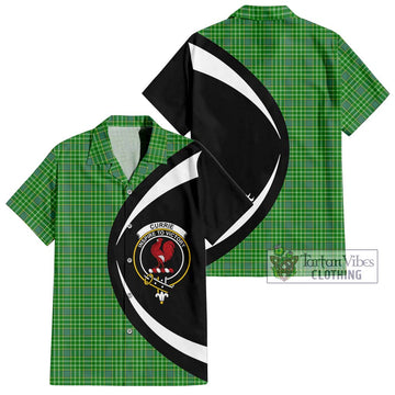 Currie Tartan Hawaiian Shirt with Family Crest Circle Style Kid - Tartan Vibes Clothing