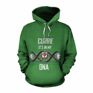 Currie Tartan Cotton Hoodie with Family Crest DNA In Me Style Pullover Hoodie XS - Tartan Vibes Clothing