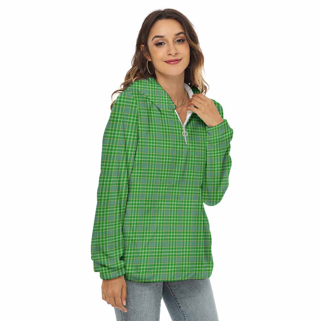 Currie Tartan Women's Borg Fleece Hoodie with Half Zip Female - Tartan Vibes Clothing