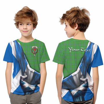 Currie Tartan Kid T-Shirt with Family Crest Scotland Patriotic Style Youth XL Size14 - Tartan Vibes Clothing