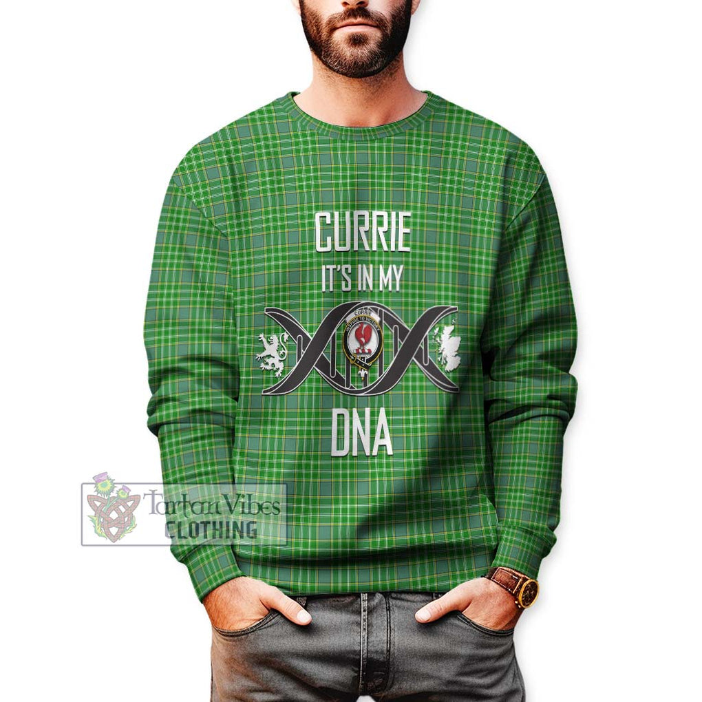 Currie Tartan Sweatshirt with Family Crest DNA In Me Style Unisex - Tartan Vibes Clothing