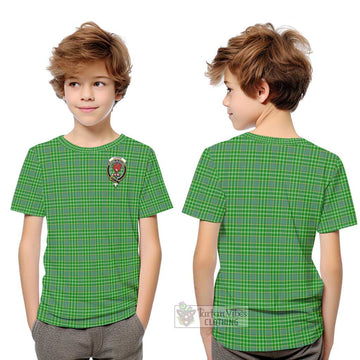 Currie Tartan Kid T-Shirt with Family Crest Youth XL Size14 - Tartan Vibes Clothing