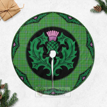 Currie Tartan Christmas Tree Skirt Scottish Thistle Style Casual Tree Skirts - Tartan Vibes Clothing